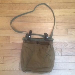 Vintage 1930s/40s Canvas Military Bag